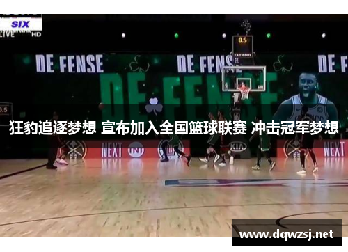 狂豹追逐梦想 宣布加入全国篮球联赛 冲击冠军梦想